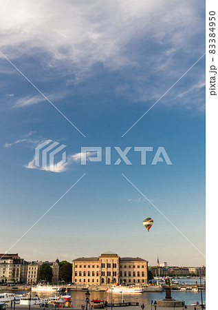 National Museum of Fine Arts with hot air balloon, Stockholm, Sweden National Museum of Fine Arts with hot air balloon, Stockholm, Sweden 83384950