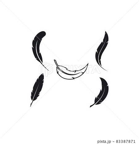 feather ink icon illustration vector template feather ink icon illustration vector template 83387871