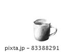 カップに入った飲み物の手描きイラスト 83388291