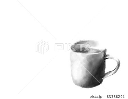 カップに入った飲み物の手描きイラスト カップに入った飲み物の手描きイラスト 83388291