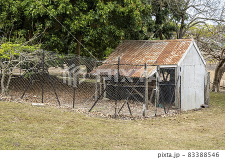 An Old Rusting Chicken House 83388546