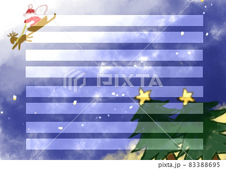 クリスマスツリーとサンタクロース クリスマスツリーとサンタクロース 83388695
