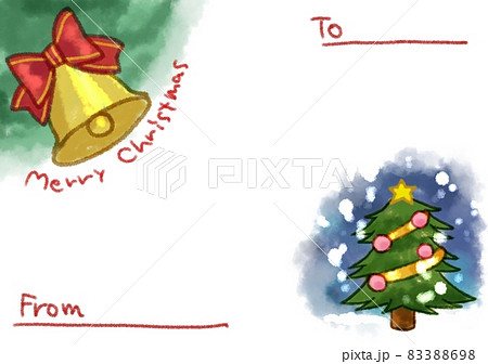 クリスマスのベルとツリー 83388698