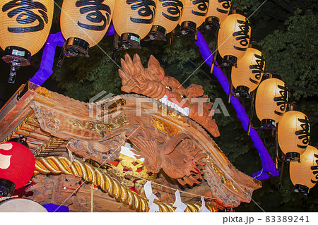 山車祭り　夏祭り　ハヤシ　山車  だしまつり 83389241