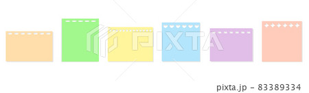 Note sticker shapes square rectangle colorful set Note sticker shapes square rectangle colorful set 83389334