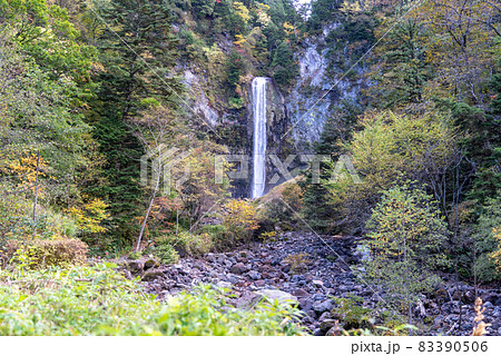 平湯温泉、平湯大滝と周辺の風景 平湯温泉、平湯大滝と周辺の風景 83390506