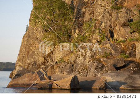 View of the skerries on Lake Ladoga in the Republic of Karelia in Russia View of the skerries on Lake Ladoga in the Republic of Karelia in Russia 83391471