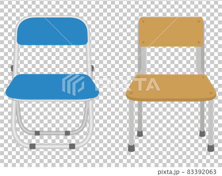 Illustration of a chair Pipe chair School chair Illustration of a chair Pipe chair School chair 83392063