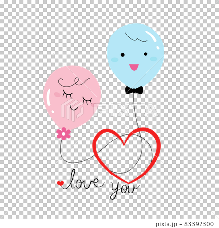 象徵戀人的氣球 象徵戀人的氣球 83392300