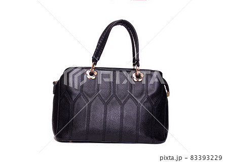 Black female handbag isolated on white background Black female handbag isolated on white background 83393229
