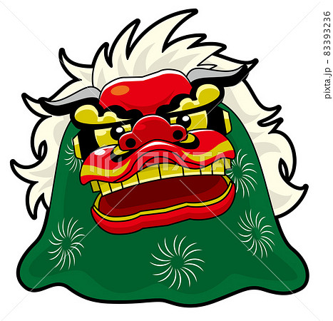 獅子舞 年賀状・正月イメージ 獅子舞 年賀状・正月イメージ 83393236