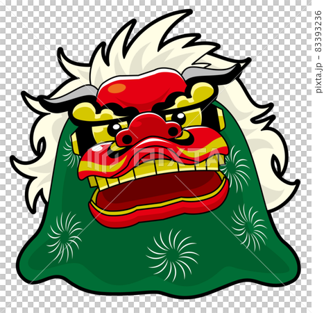 獅子舞 年賀状・正月イメージ 獅子舞 年賀状・正月イメージ 83393236