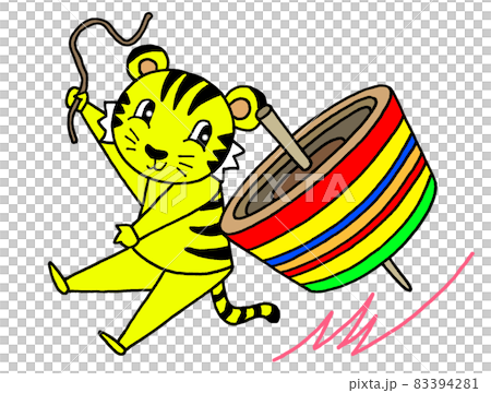 Tora 新年賀卡設計，陀螺 83394281