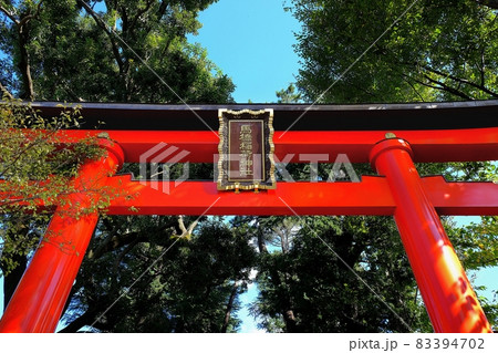 東京都杉並区 馬橋稲荷神社 一の鳥居 東京都杉並区 馬橋稲荷神社 一の鳥居 83394702