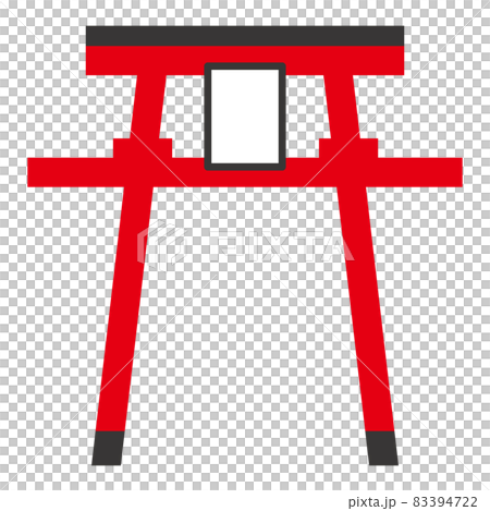 牌坊插圖日式圖標神社 牌坊插圖日式圖標神社 83394722