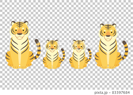 Parent and child of tiger Parent and child of tiger 83397684