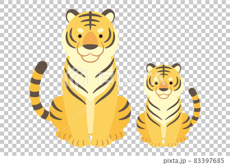 Parent and child of tiger Parent and child of tiger 83397685