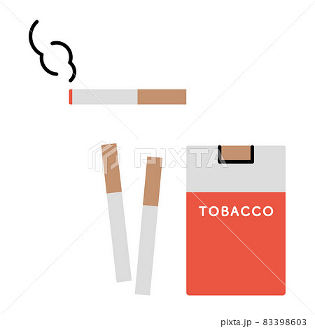 たばこ イラストセットのイラスト素材