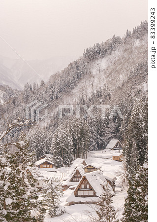 相倉合掌造り集落（冬） 83399243