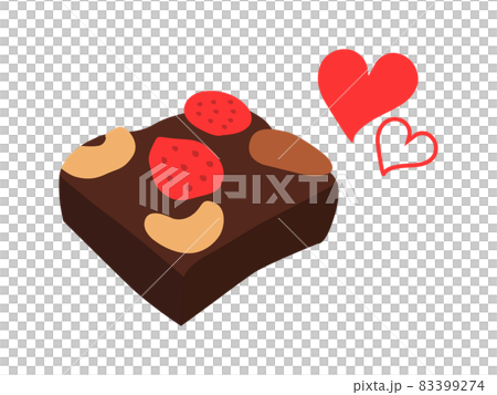 Brownies (strawberry, nuts, hearts, valentines) Brownies (strawberry, nuts, hearts, valentines) 83399274