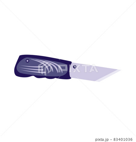 Stationery knife icon isolated on white background Vector illustration 83401036