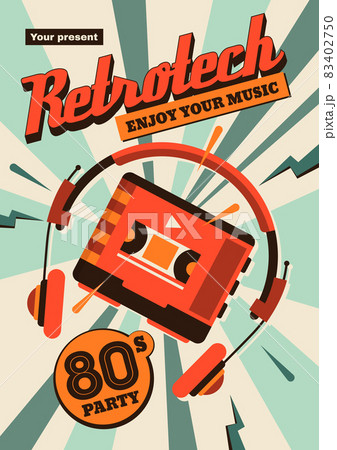 Retro Sound Party Poster 83402750