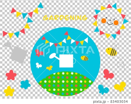 Gardening material illustration Gardening material illustration 83403034