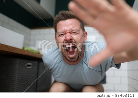 Person screaming cant stand anymore 83403111