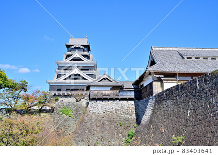 熊本城　復活した天守閣 83403641