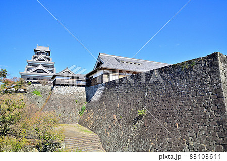 熊本城　復活した天守閣 83403644