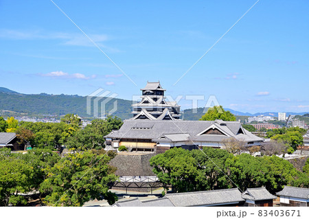 熊本城 復活した天守閣 熊本城 復活した天守閣 83403671
