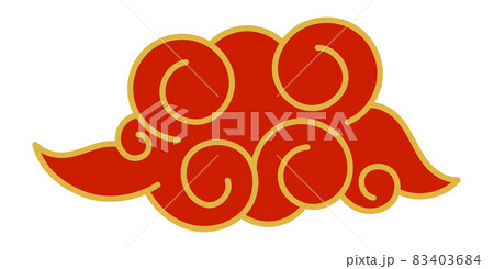 Red cloud in chinese style. New year traditional decoration 83403684