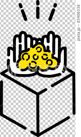 Icon 03 (virus prevention measures, hand washing, foam, clean, yellow icon) 83406338