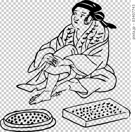 室町の職人：麹売（こうじうり） 83407743