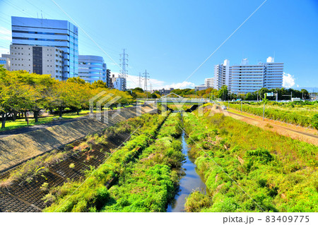 鳥山大橋／鳥山川、横浜労災病院方面を望む(神奈川県横浜市)【2021.10】 83409775
