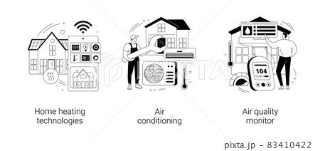 Home automation abstract concept vector illustrations. Home automation abstract concept vector illustrations. 83410422