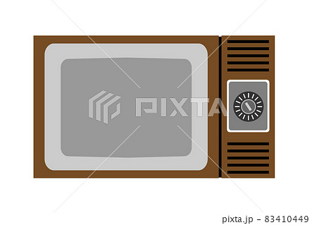 ブラウン管テレビのイラストのイラスト素材