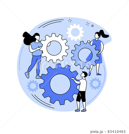 Social development abstract concept vector illustration. Social development abstract concept vector illustration. 83410463