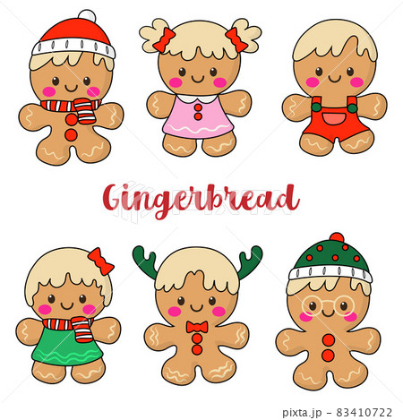 Gingerbread Filled Clipart, Merry Christmas 83410722
