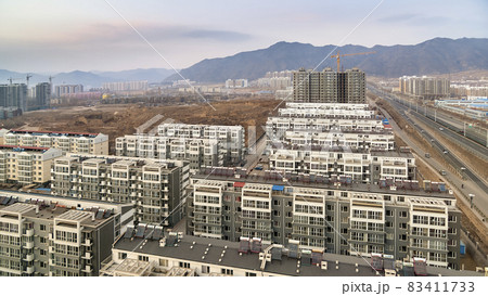 中国・河北省 張家口の新興住宅地 / Zhangjiakou, Hebei, China 83411733