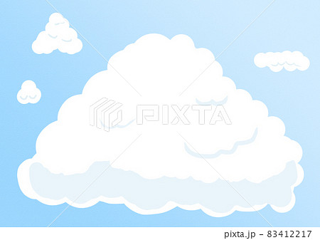 雲 背景 壁紙 シンプル イラストのイラスト素材