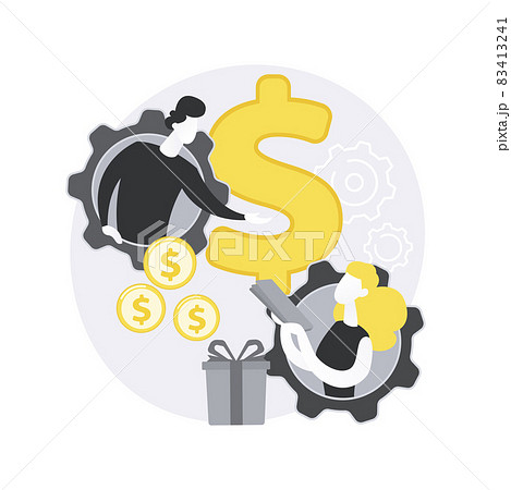 Personalized selling abstract concept vector illustration. 83413241