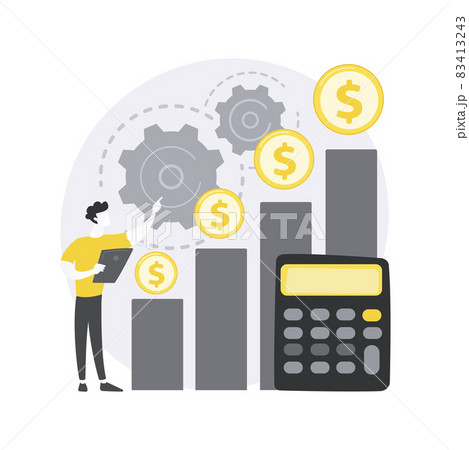 Sales growth abstract concept vector illustration. Sales growth abstract concept vector illustration. 83413243