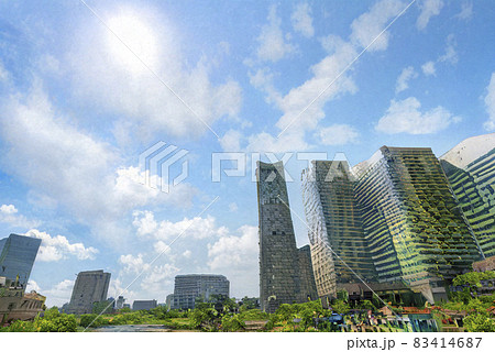 人類がいなくなった後の横浜みなとみらい 83414687