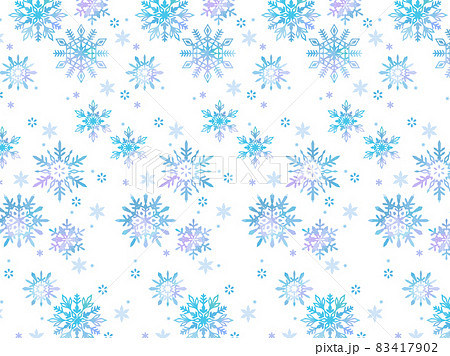 雪もようのイラスト背景のイラスト素材