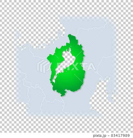 Shiga Prefecture Map - Stock Illustration [83417989] - PIXTA