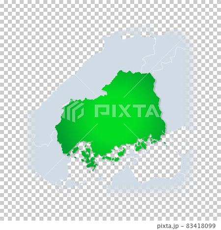 広島県地図 83418099