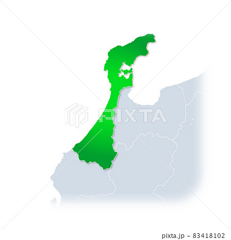 石川県地図 83418102