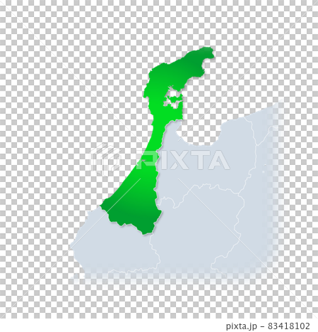 石川県地図 83418102
