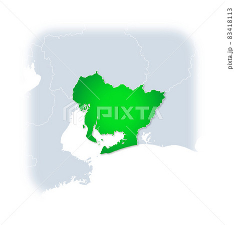 愛知県地図 83418113